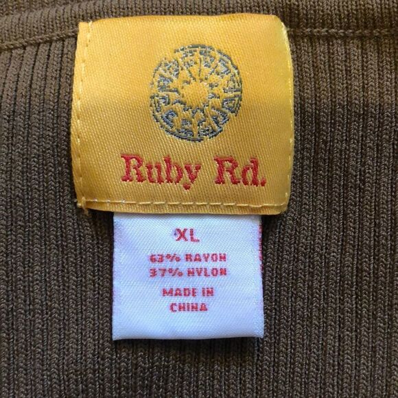 Ruby Rd Stretchy Tank Top Beaded Collar Jrs B2G1 - Picture 8 of 8